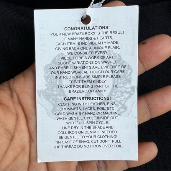 NEW! Brazilroxx‎ Embroidered Multicolor Floral Legging Pants Womens Size XL Boho - Picture 10 of 16